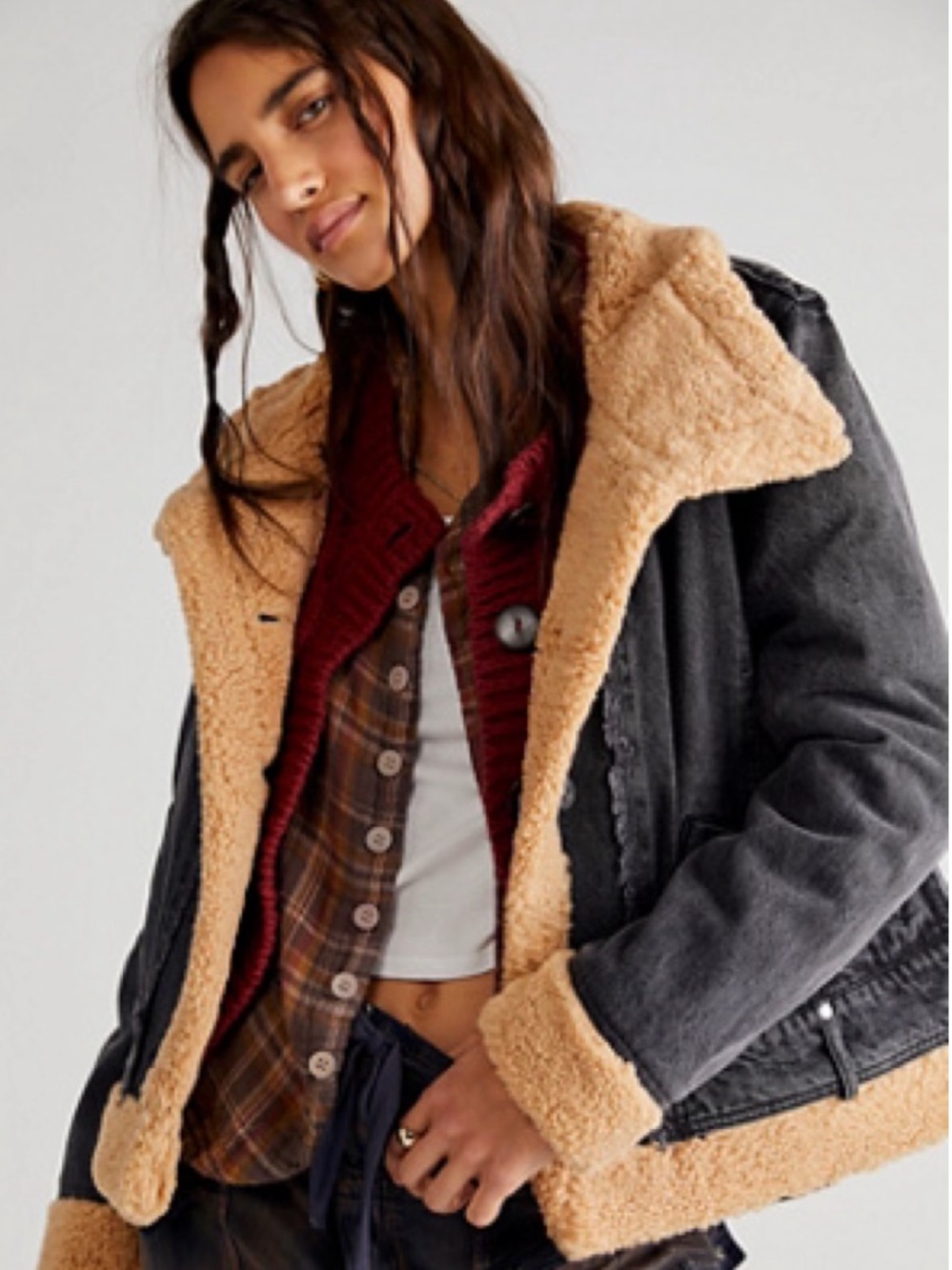 We The Free Rylee Cozy Moto Jacket